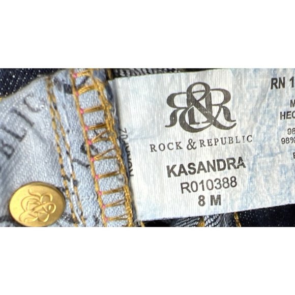 Women's Rock and Republic Bootcut Kasandra Jeans Size 8 - Picture 5 of 5